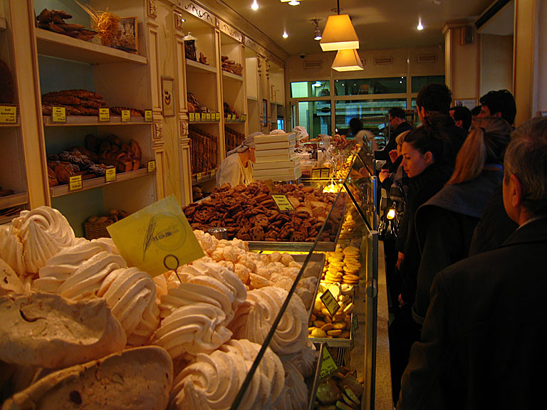 All deliciousness in one building. There were too many choices so we ended up each getting a few items and splitting them. All the pastries were scrumptious! And the olive bread was great. We saved some of that for after the Gulag.