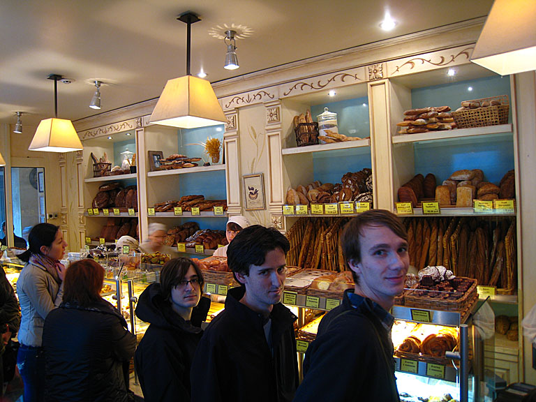 John, Mark, and Lenny all ready for sweets.