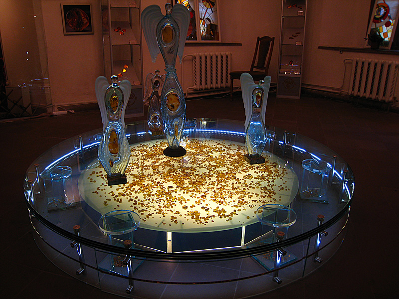 An amber museum. Apparently they made amber here at this religious site once upon a time.