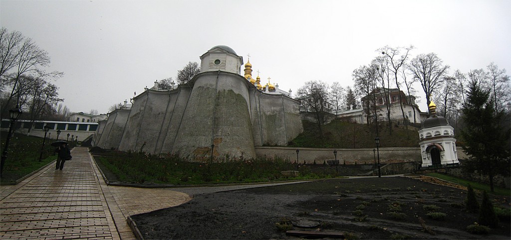 We made it. Inside the lower Lavra area we wondered how large this monastery center was.