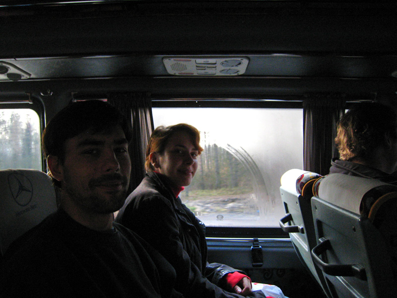 Christof & forgot the girl's name, friends of Nicolai's and college students from Berlin. Christof is an engineer specializing in waves and particles.