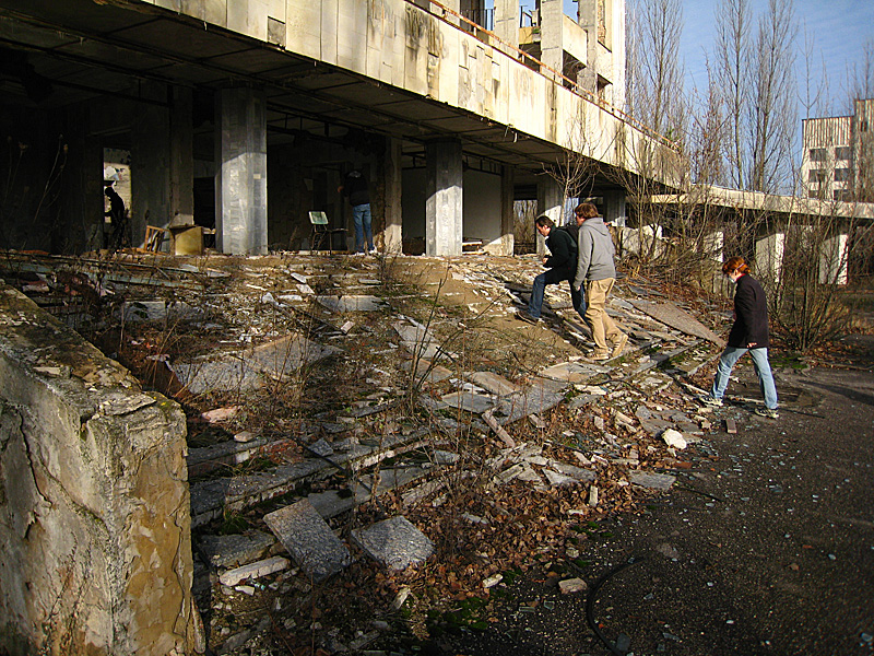 The entrance to the Administration Building.