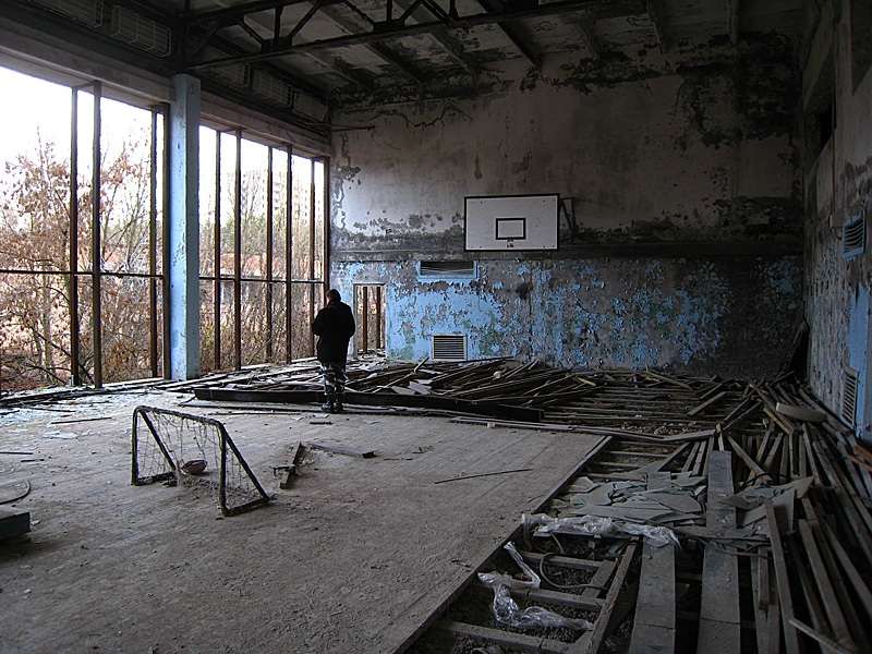 The gym. Yuri stood here the whole time we looked at the pool. I wonder what he was thinking.