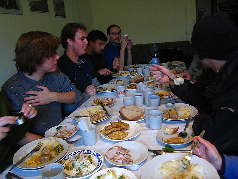 A 4 course meal, what a feast.