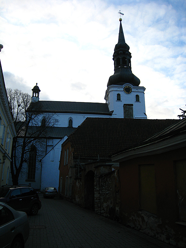 A Lutheran church that attracted me before I even saw it. Out of nowhere I began to hear faint organ sounds. I told John we had to investigate. Inside, the organist was practicing and it was relaxing to hear him/her play while we walked around inside. The church was a fresh change to the usual orthodox churches we had been visiting. Instead of the round domes we were used to, everything came to a point: the tops of the pews were shaped like /\ except the lines had a little curve to them. So it was sort of like a semi-circle squished to a point. I vaguely remember this being associated with Puritan churches?