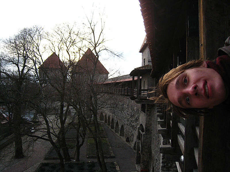 John has this thing where he poses sideways in all his pictures. There are a bunch of old walls and towers here so we got to walk the ramparts of one.
