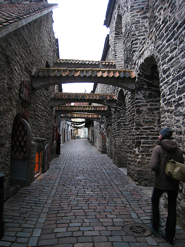 Catherine's Passage. The first or second door on the left leads down a couple steps to a glass maker's forge. We stood and watched him make some shotglass and small glassware by hand for a few minutes, while we walked around the store and admired his artwork.