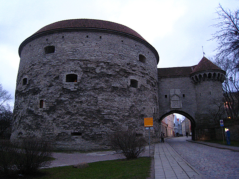 The widest tower in Tallinn, it's called "Fat Margaret." There's a naval and boat museum inside it that we were able to visit the next day.