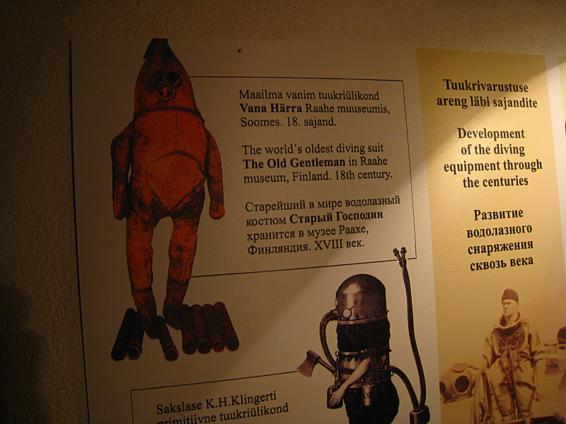 The museum had some really cool stuff, like the first scuba suit.