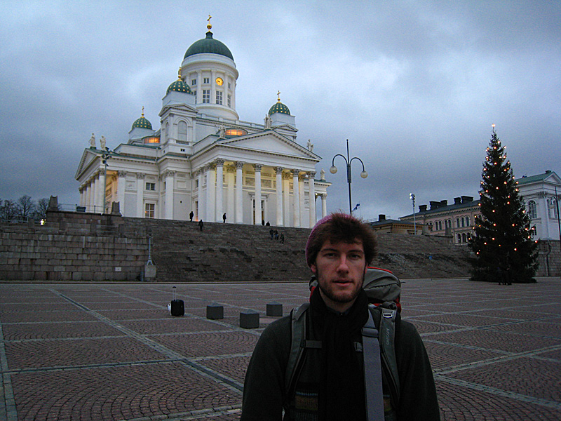 Big church near the President's building. But we were in a rush so we didn't go inside or see the President's building. The cheap ferry was leaving and we were barely going to make it.